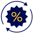 Percent arrow circle